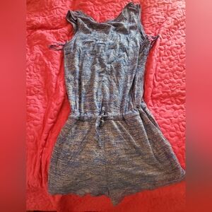 Blue Sleeveless Romper